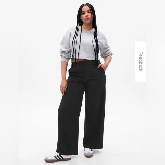 High Rise Wide-Leg Trousers GAP - Picture 1 of 5